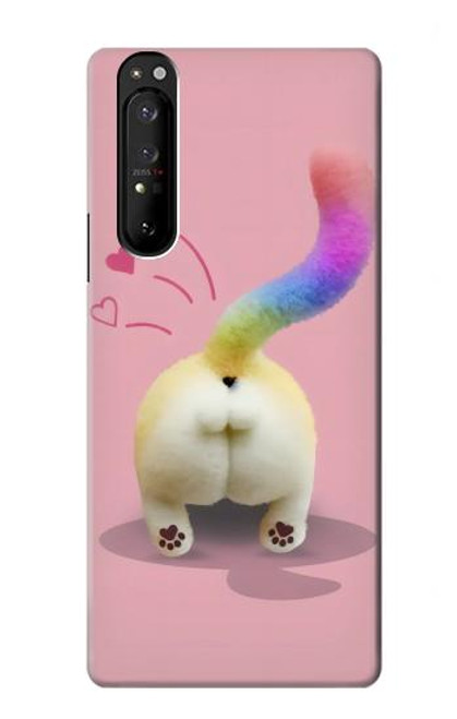 S3923 Cat Bottom Rainbow Tail Hülle Schutzhülle Taschen für Sony Xperia 1 III