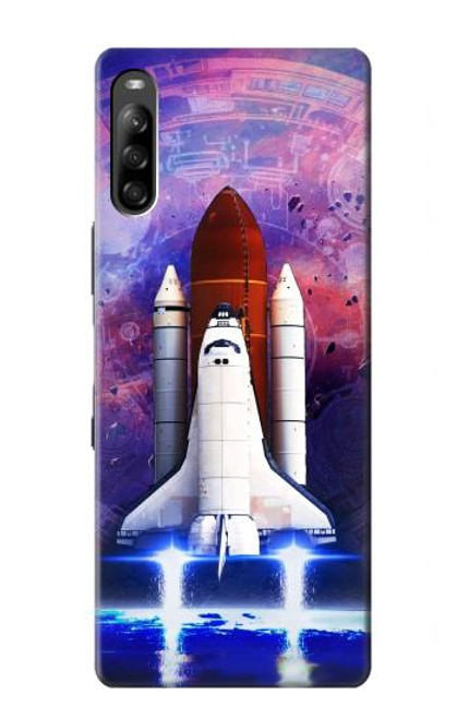 S3913 Colorful Nebula Space Shuttle Hülle Schutzhülle Taschen für Sony Xperia L4