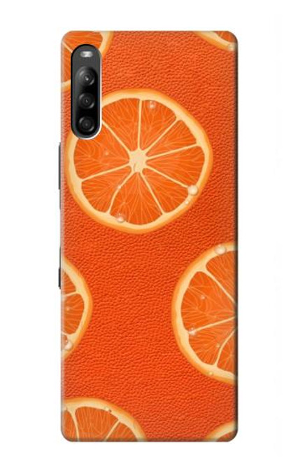 S3946 Seamless Orange Pattern Hülle Schutzhülle Taschen für Sony Xperia L4
