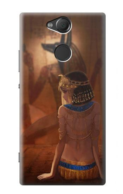 S3919 Egyptian Queen Cleopatra Anubis Hülle Schutzhülle Taschen für Sony Xperia XA2