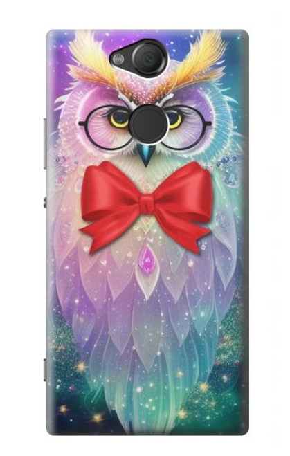 S3934 Fantasy Nerd Owl Hülle Schutzhülle Taschen für Sony Xperia XA2