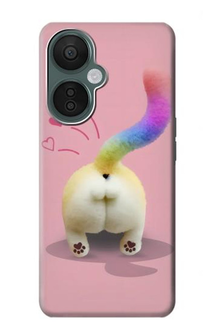 S3923 Cat Bottom Rainbow Tail Hülle Schutzhülle Taschen für OnePlus Nord CE 3 Lite, Nord N30 5G