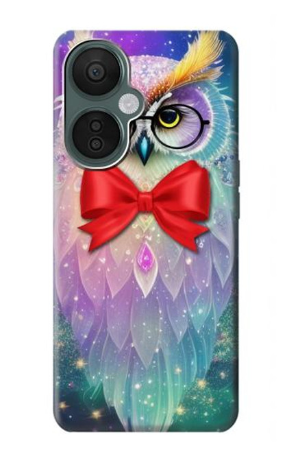 S3934 Fantasy Nerd Owl Hülle Schutzhülle Taschen für OnePlus Nord CE 3 Lite, Nord N30 5G