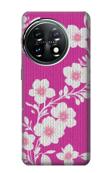 S3924 Cherry Blossom Pink Background Hülle Schutzhülle Taschen für OnePlus 11