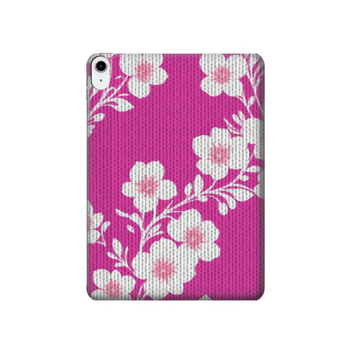 S3924 Cherry Blossom Pink Background Hülle Schutzhülle Taschen für iPad 10.9 (2022)