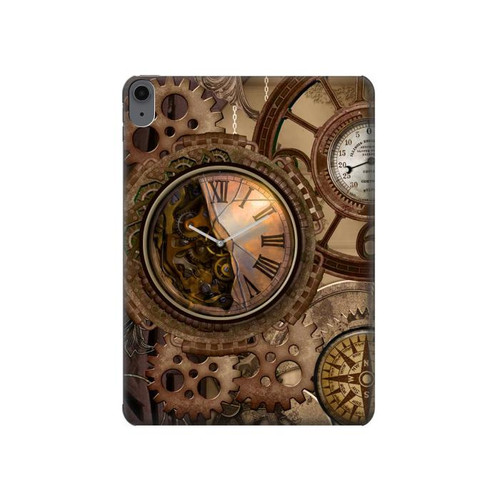 S3927 Compass Clock Gage Steampunk Hülle Schutzhülle Taschen für iPad Air (2020, 2022), Air 11 (2024,2025,2026), Pro 11 (2022)