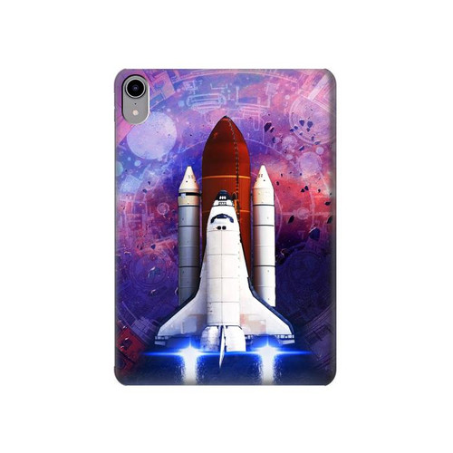 S3913 Colorful Nebula Space Shuttle Hülle Schutzhülle Taschen für iPad mini 6, iPad mini (2021)
