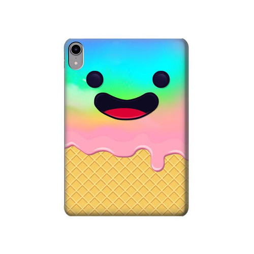 S3939 Ice Cream Cute Smile Hülle Schutzhülle Taschen für iPad mini 6, iPad mini (2021)