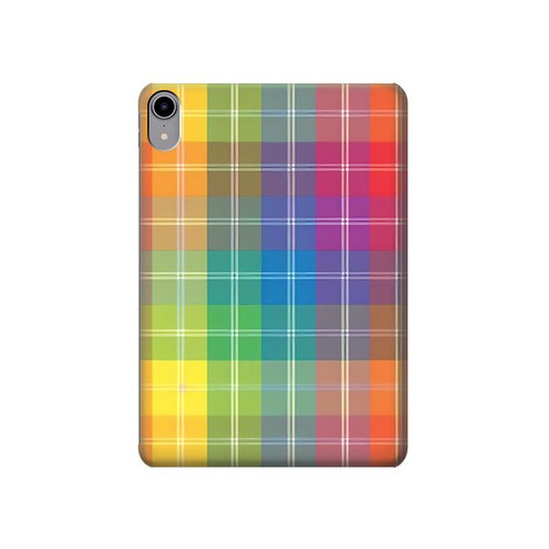 S3942 LGBTQ Rainbow Plaid Tartan Hülle Schutzhülle Taschen für iPad mini 6, iPad mini (2021)