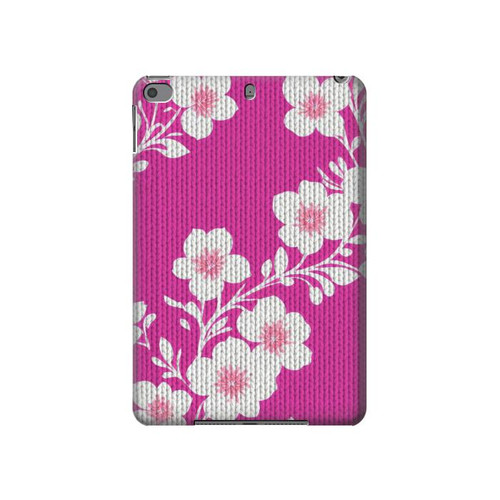 S3924 Cherry Blossom Pink Background Hülle Schutzhülle Taschen für iPad mini 4, iPad mini 5, iPad mini 5 (2019)