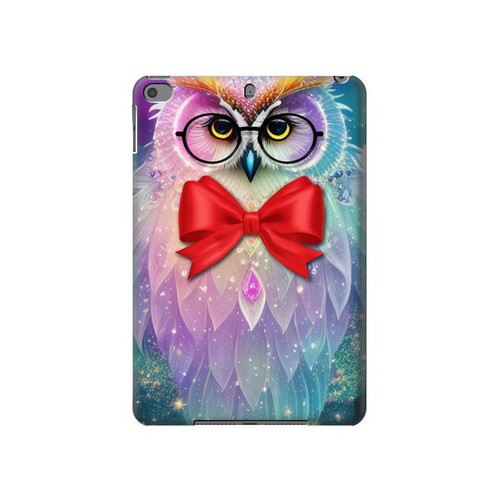 S3934 Fantasy Nerd Owl Hülle Schutzhülle Taschen für iPad mini 4, iPad mini 5, iPad mini 5 (2019)