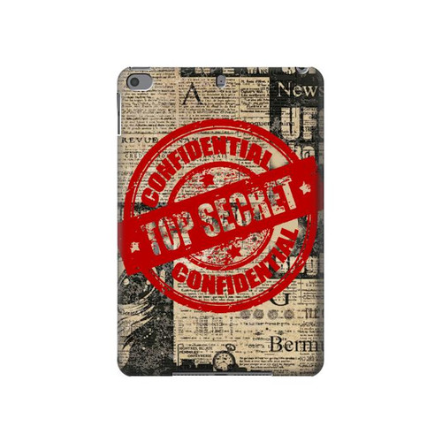 S3937 Text Top Secret Art Vintage Hülle Schutzhülle Taschen für iPad mini 4, iPad mini 5, iPad mini 5 (2019)