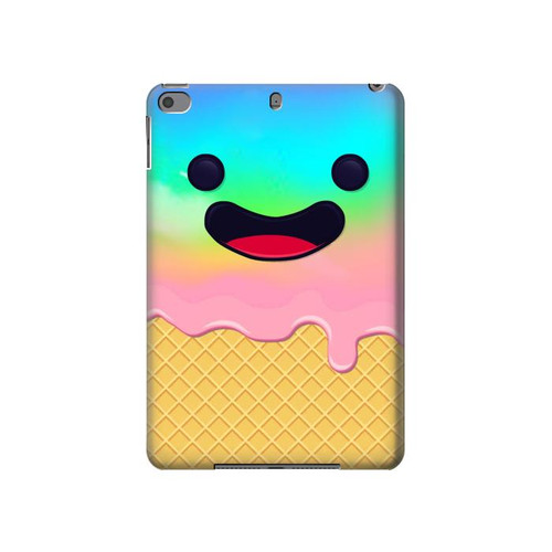 S3939 Ice Cream Cute Smile Hülle Schutzhülle Taschen für iPad mini 4, iPad mini 5, iPad mini 5 (2019)