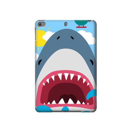 S3947 Shark Helicopter Cartoon Hülle Schutzhülle Taschen für iPad mini 4, iPad mini 5, iPad mini 5 (2019)