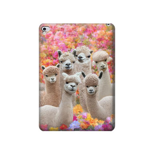 S3916 Alpaca Family Baby Alpaca Hülle Schutzhülle Taschen für iPad Pro 12.9 (2015,2017)