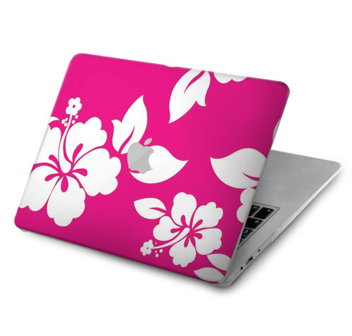 S2246 Hawaiian Hibiscus Pink Pattern Hülle Schutzhülle Taschen für MacBook Air 15″ (2023,2024,2025) - A2941, A3114, A3241