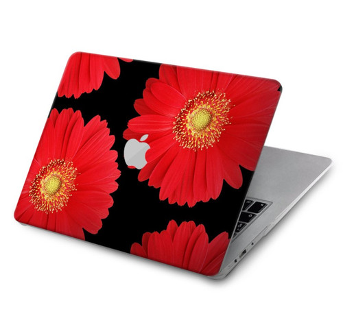 S2478 Red Daisy flower Hülle Schutzhülle Taschen für MacBook Air 15″ (2023,2024,2025) - A2941, A3114, A3241
