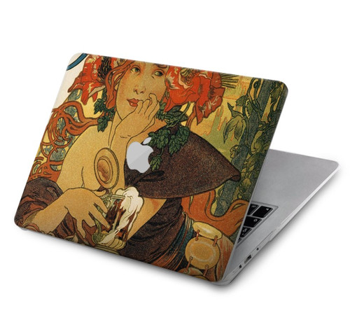 S2740 Alphonse Mucha Bieres De La Muse Hülle Schutzhülle Taschen für MacBook Air 15″ (2023,2024,2025) - A2941, A3114, A3241