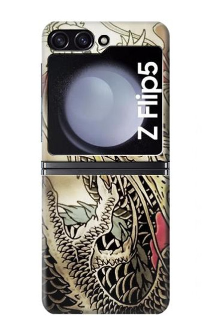 S0122 Yakuza Tattoo Hülle Schutzhülle Taschen für Samsung Galaxy Z Flip 5