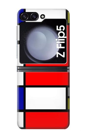 S0157 Composition Red Blue Yellow Hülle Schutzhülle Taschen für Samsung Galaxy Z Flip 5