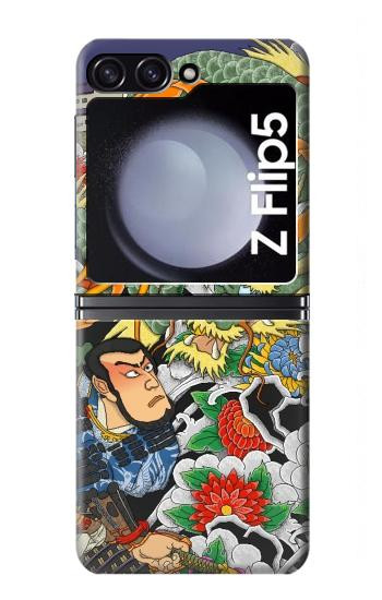 S0454 Japan Tattoo Hülle Schutzhülle Taschen für Samsung Galaxy Z Flip 5
