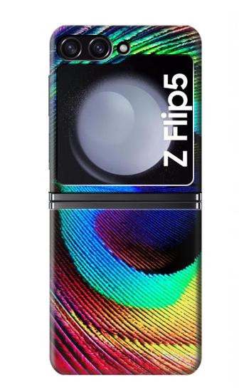 S0511 Peacock Hülle Schutzhülle Taschen für Samsung Galaxy Z Flip 5