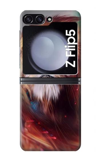 S0691 Leo Paint Hülle Schutzhülle Taschen für Samsung Galaxy Z Flip 5