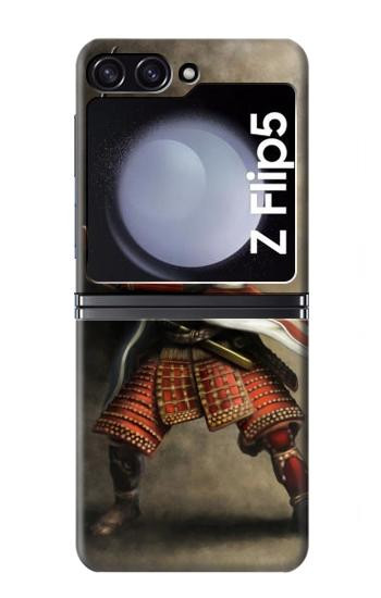 S0796 Japan Red Samurai Hülle Schutzhülle Taschen für Samsung Galaxy Z Flip 5