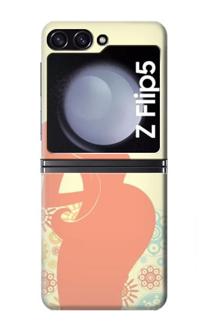 S0815 Pregnant Art Hülle Schutzhülle Taschen für Samsung Galaxy Z Flip 5