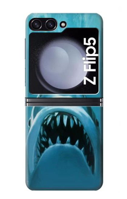 S0830 White Shark Hülle Schutzhülle Taschen für Samsung Galaxy Z Flip 5