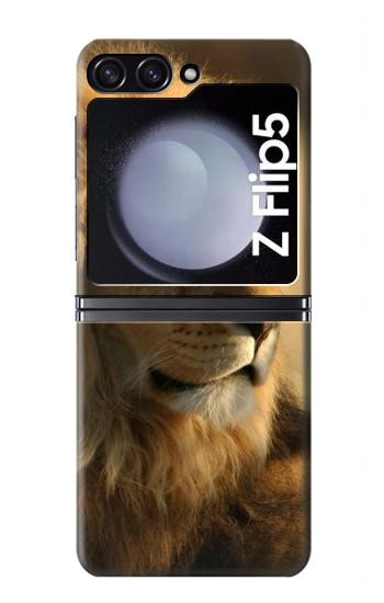 S1046 Lion King of Forest Hülle Schutzhülle Taschen für Samsung Galaxy Z Flip 5