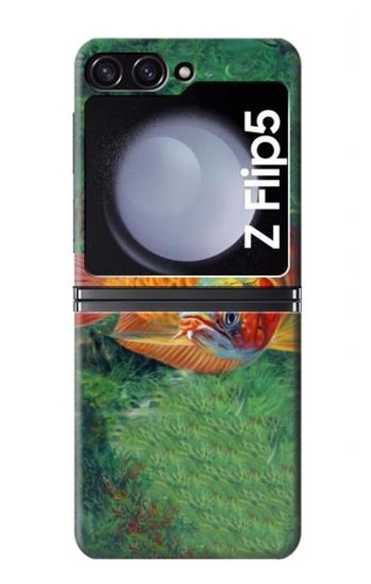 S1157 Red Arowana Fish Hülle Schutzhülle Taschen für Samsung Galaxy Z Flip 5