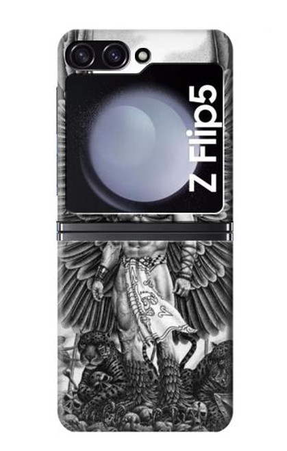 S1235 Aztec Warrior Hülle Schutzhülle Taschen für Samsung Galaxy Z Flip 5