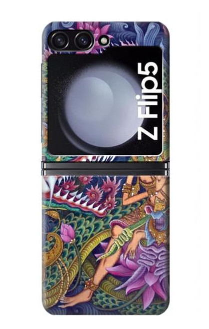 S1240 Bali Painting Hülle Schutzhülle Taschen für Samsung Galaxy Z Flip 5