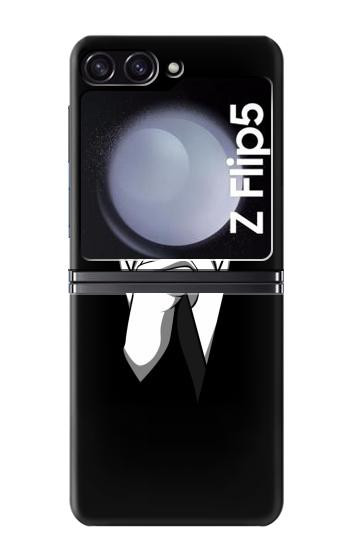 S1591 Anonymous Man in Black Suit Hülle Schutzhülle Taschen für Samsung Galaxy Z Flip 5
