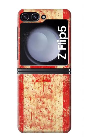 S1603 Canada Flag Old Vintage Hülle Schutzhülle Taschen für Samsung Galaxy Z Flip 5