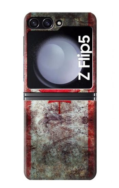 S2490 Canada Maple Leaf Flag Texture Hülle Schutzhülle Taschen für Samsung Galaxy Z Flip 5