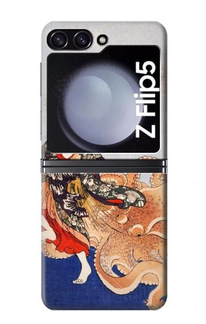 S2496 Japan Art Utagawa Kuniyoshi Tamatori Hülle Schutzhülle Taschen für Samsung Galaxy Z Flip 5