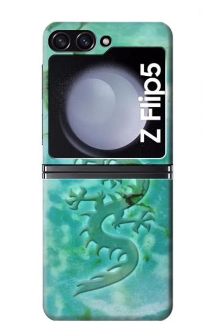 S2653 Dragon Green Turquoise Stone Graphic Hülle Schutzhülle Taschen für Samsung Galaxy Z Flip 5