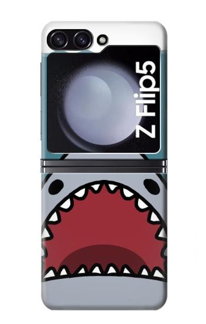 S3825 Cartoon Shark Sea Diving Hülle Schutzhülle Taschen für Samsung Galaxy Z Flip 5