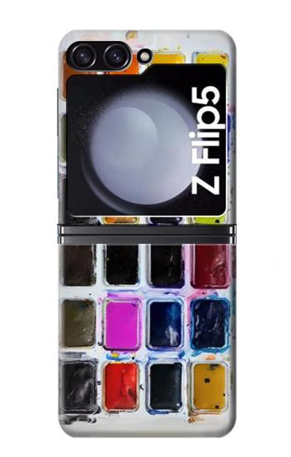 S3956 Watercolor Palette Box Graphic Hülle Schutzhülle Taschen für Samsung Galaxy Z Flip 5