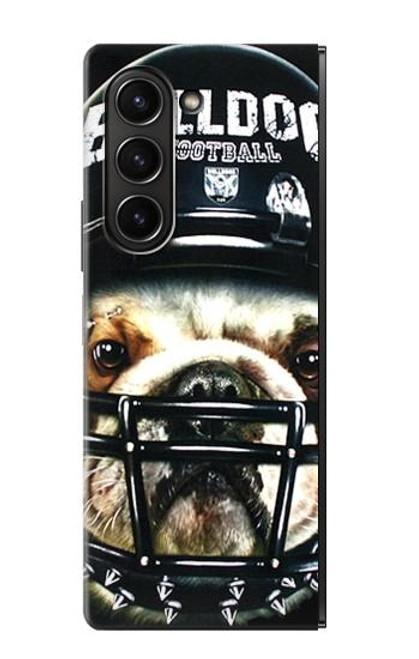 S0098 Bulldog American Football Hülle Schutzhülle Taschen für Samsung Galaxy Z Fold 5