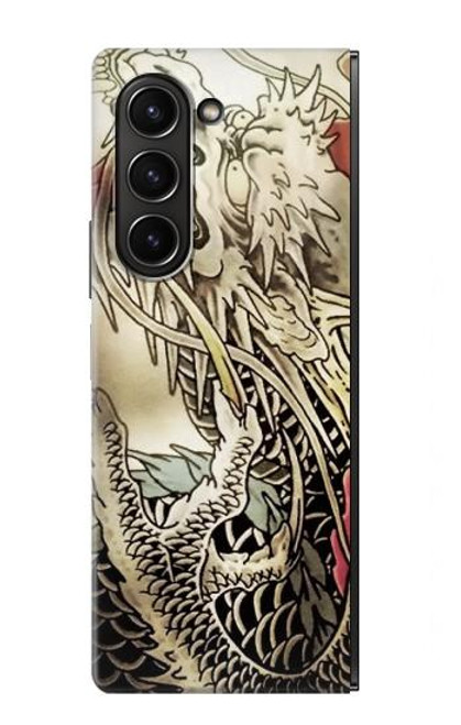 S0122 Yakuza Tattoo Hülle Schutzhülle Taschen für Samsung Galaxy Z Fold 5