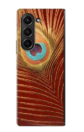 S0512 Peacock Hülle Schutzhülle Taschen für Samsung Galaxy Z Fold 5