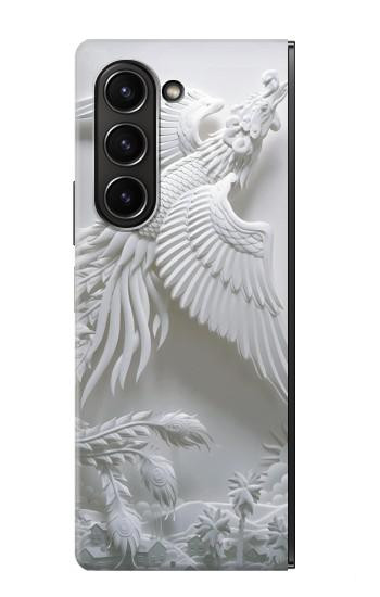 S0516 Phoenix Carving Hülle Schutzhülle Taschen für Samsung Galaxy Z Fold 5