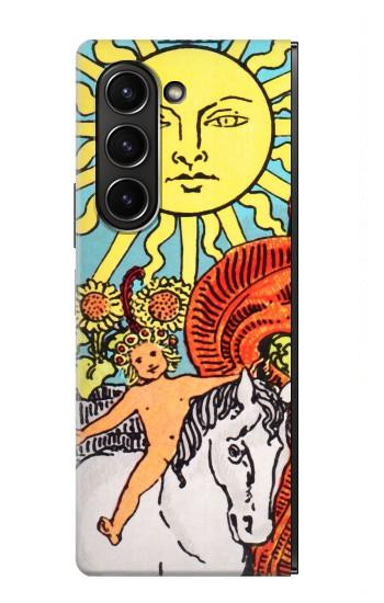 S0565 Tarot Sun Hülle Schutzhülle Taschen für Samsung Galaxy Z Fold 5