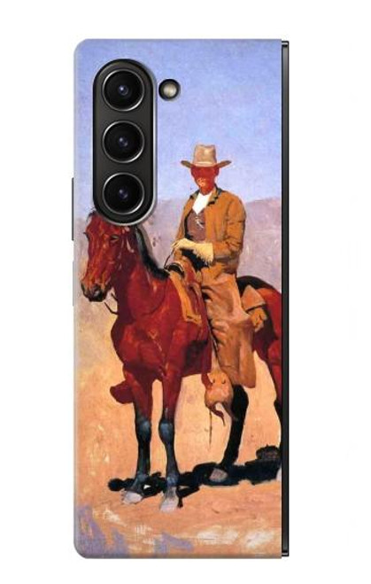 S0772 Cowboy Western Hülle Schutzhülle Taschen für Samsung Galaxy Z Fold 5