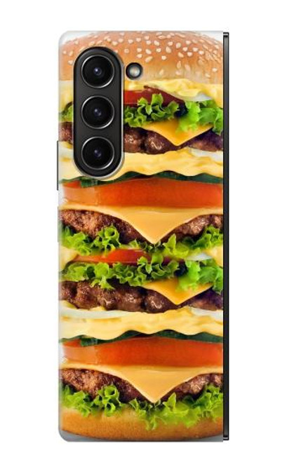 S0790 Hamburger Hülle Schutzhülle Taschen für Samsung Galaxy Z Fold 5
