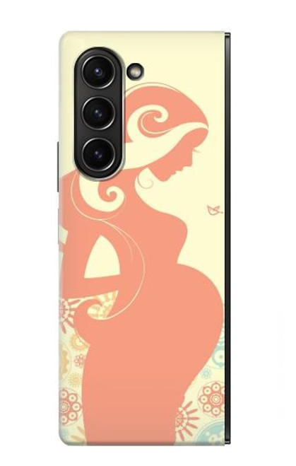 S0815 Pregnant Art Hülle Schutzhülle Taschen für Samsung Galaxy Z Fold 5
