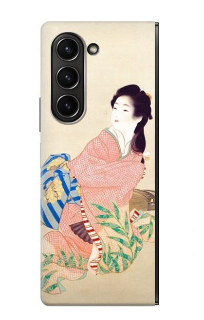 S0889 Japan Art Kimono Hülle Schutzhülle Taschen für Samsung Galaxy Z Fold 5